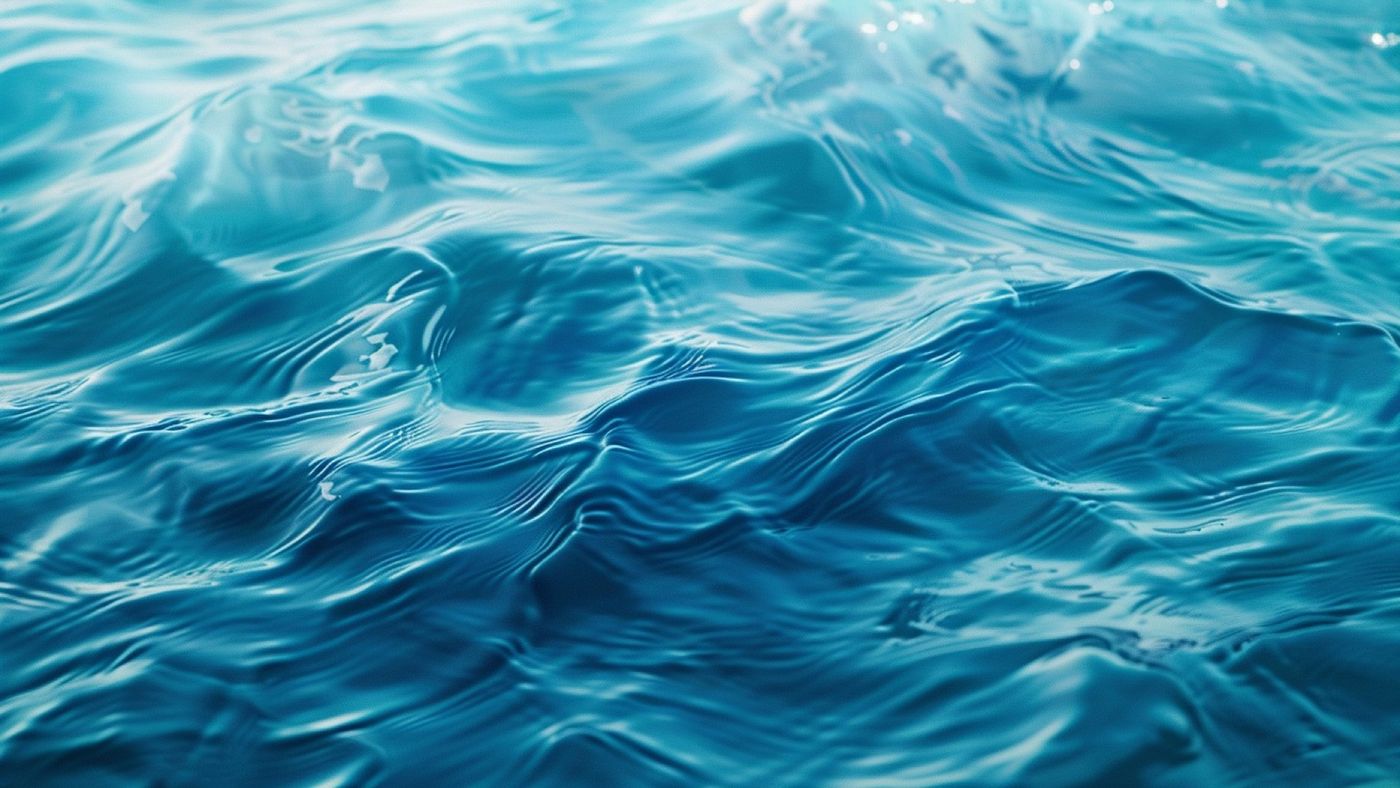 Clear blue pool water viewed from the pool edge
